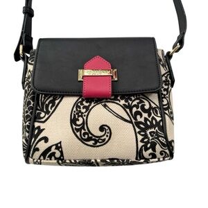 SPARTINA 449 Daufuskie Island Strachan Tulip Linen Leather Crossbody Bag